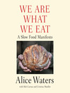 Cover image for We Are What We Eat